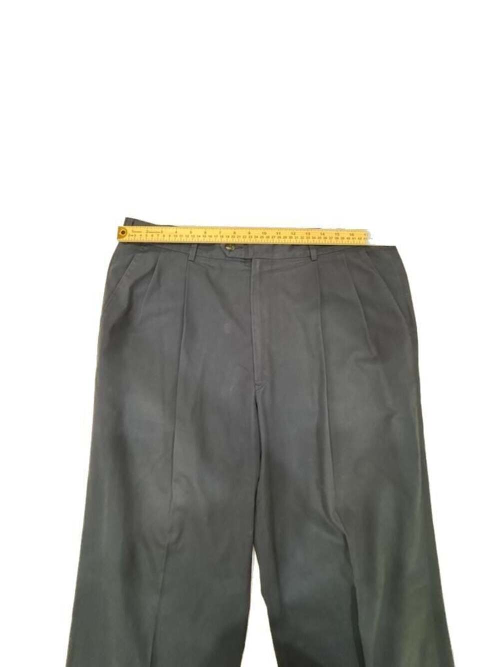 Majer Men's Classic Pleated Dress Pants, Blue